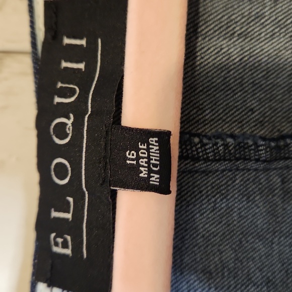 Eloquii Dark Denim and Cream Blouse Bundle Size 16 - Picture 2 of 12